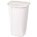 Cesto de Basura de 44 Cuartos con Tapa Superior Abatible, Blanco